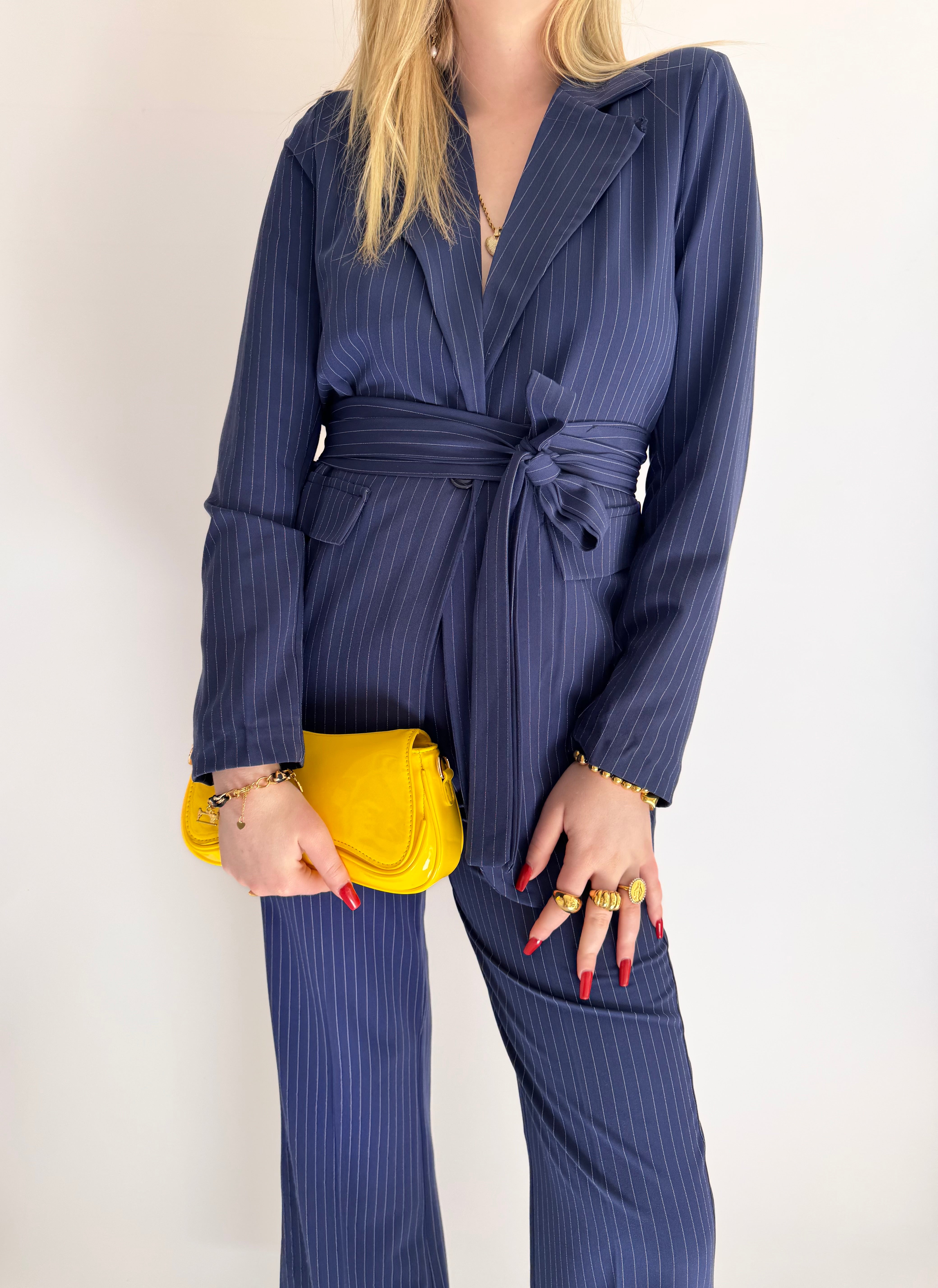 Tailleur Gessato B-Navy