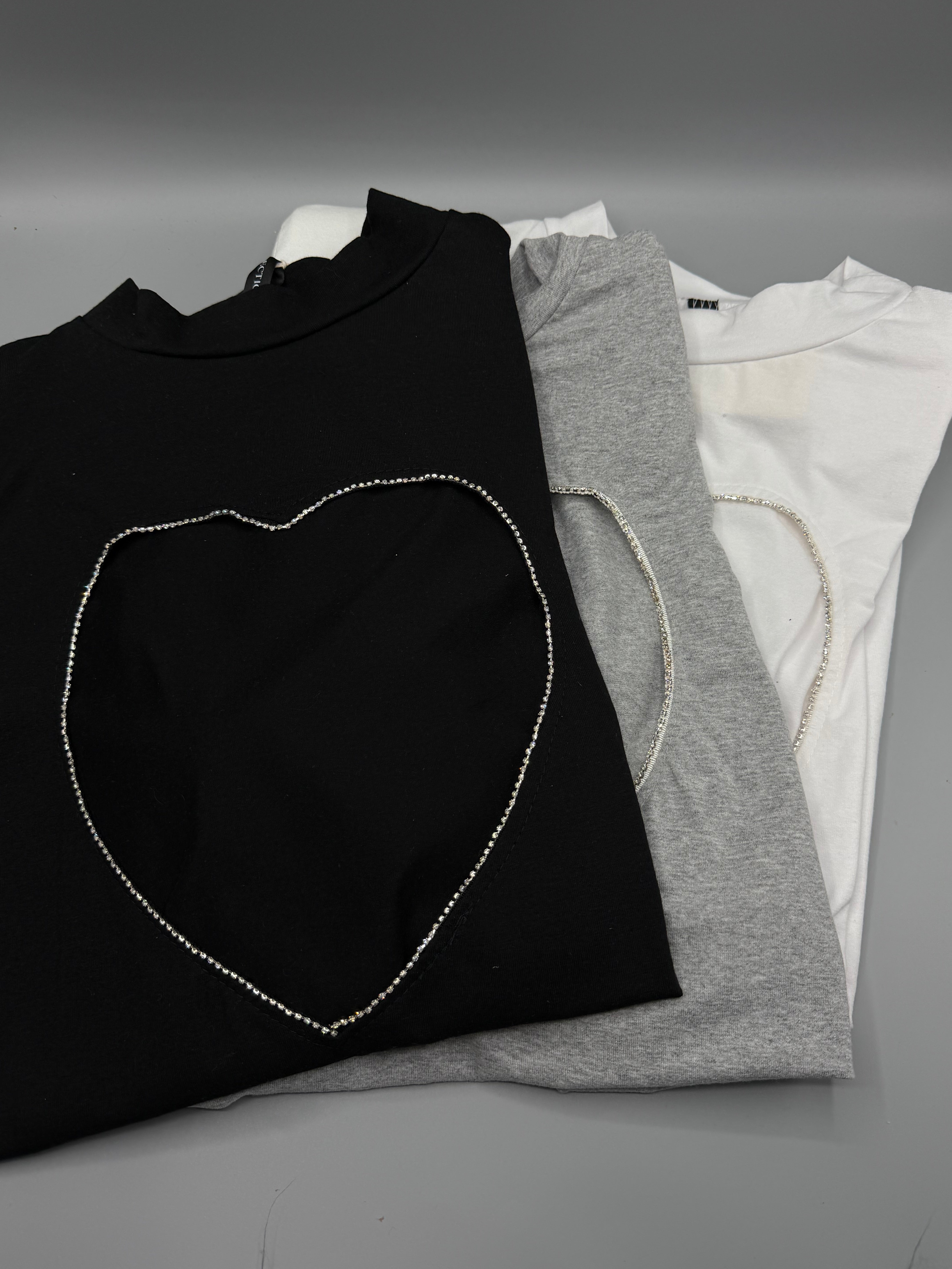 SHIRT SCOLLO STRASS