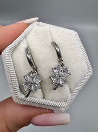 Orecchini Flora Silver