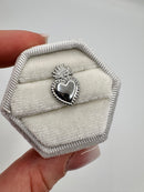 Orecchino Cuore Sacro Silver