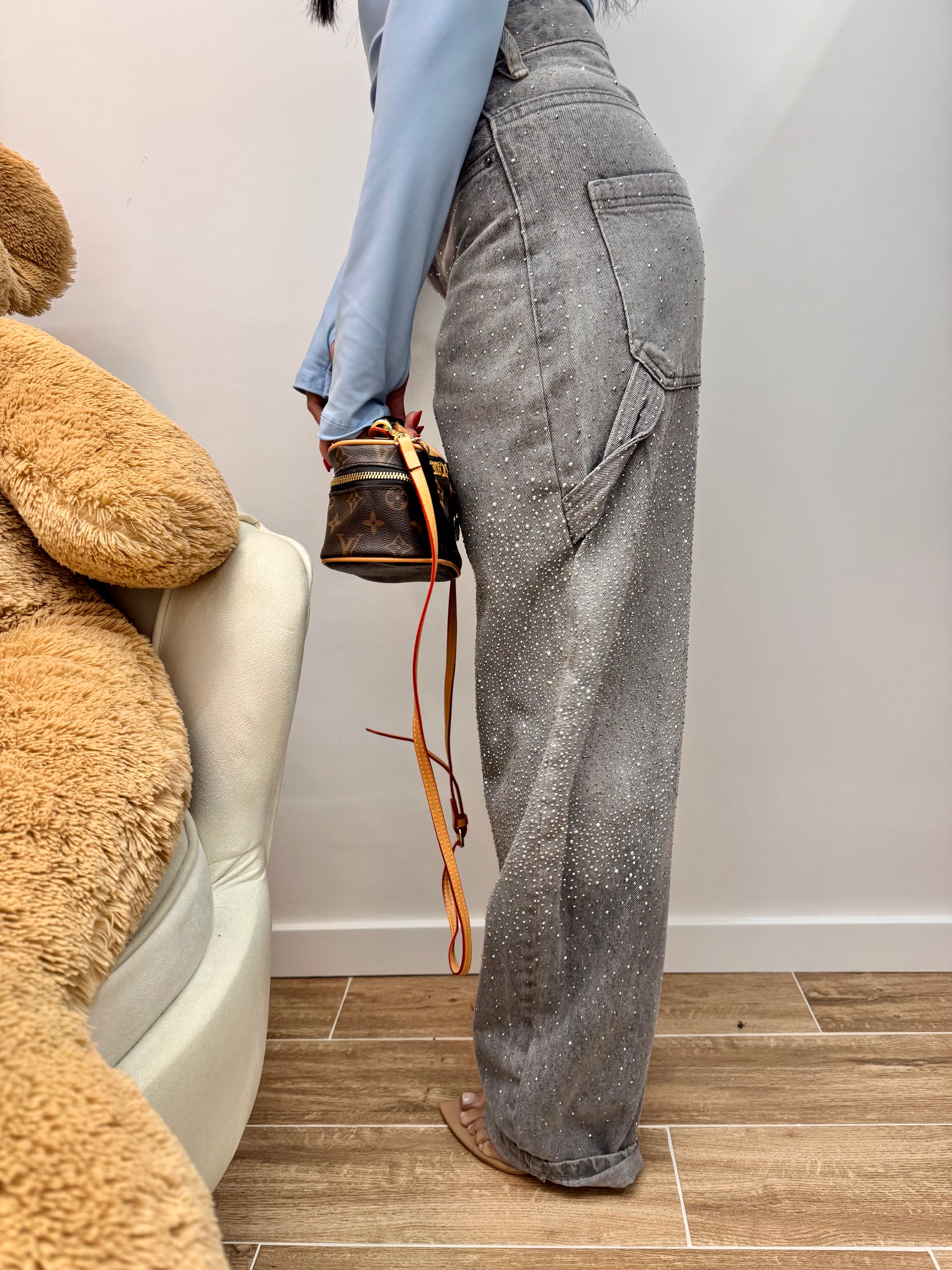 Jeans Wide Ballon Shine